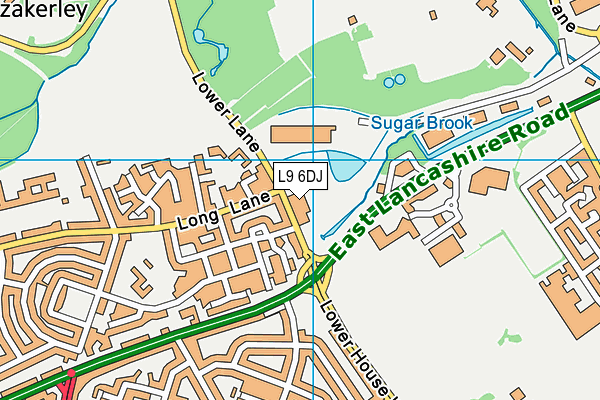L9 6DJ map - OS VectorMap District (Ordnance Survey) L9 6DJ map - OS VectorMap District (Ordnance Survey)