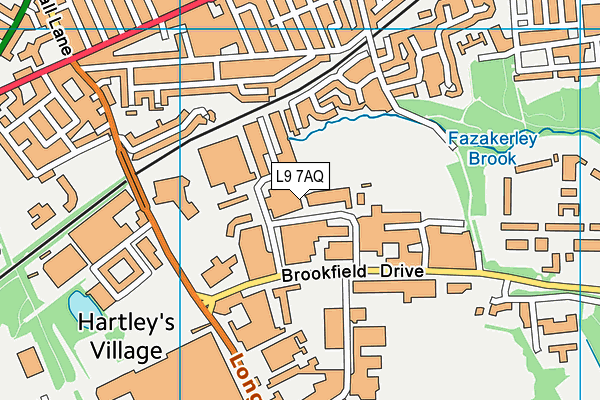 L9 7AQ map - OS VectorMap District (Ordnance Survey) L9 7AQ map - OS VectorMap District (Ordnance Survey)