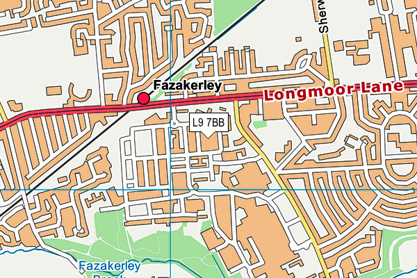 L9 7BB map - OS VectorMap District (Ordnance Survey) L9 7BB map - OS VectorMap District (Ordnance Survey)