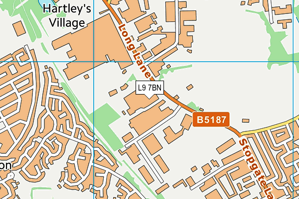 L9 7BN map - OS VectorMap District (Ordnance Survey) L9 7BN map - OS VectorMap District (Ordnance Survey)