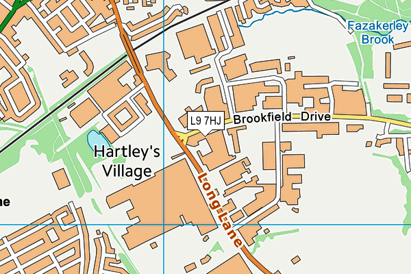 L9 7HJ map - OS VectorMap District (Ordnance Survey) L9 7HJ map - OS VectorMap District (Ordnance Survey)