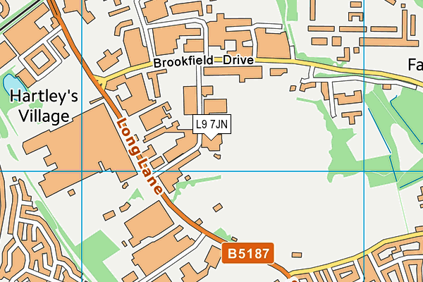 L9 7JN map - OS VectorMap District (Ordnance Survey) L9 7JN map - OS VectorMap District (Ordnance Survey)