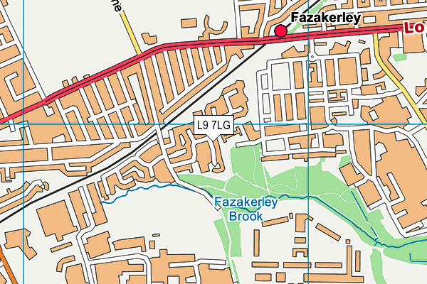 L9 7LG map - OS VectorMap District (Ordnance Survey) L9 7LG map - OS VectorMap District (Ordnance Survey)