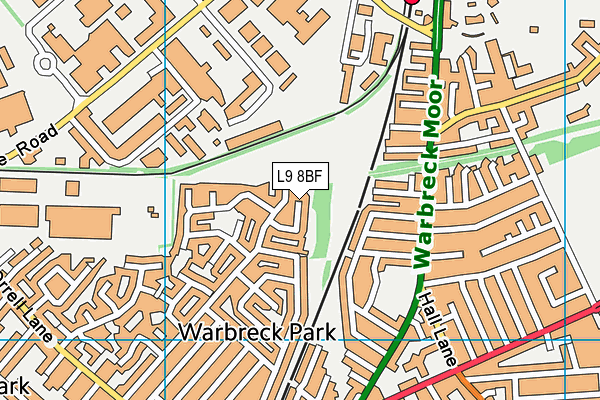 L9 8BF map - OS VectorMap District (Ordnance Survey) L9 8BF map - OS VectorMap District (Ordnance Survey)