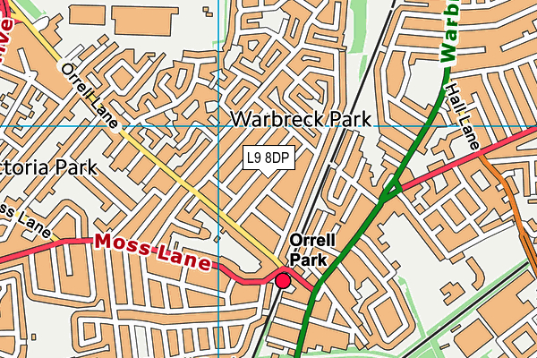 L9 8DP map - OS VectorMap District (Ordnance Survey) L9 8DP map - OS VectorMap District (Ordnance Survey)