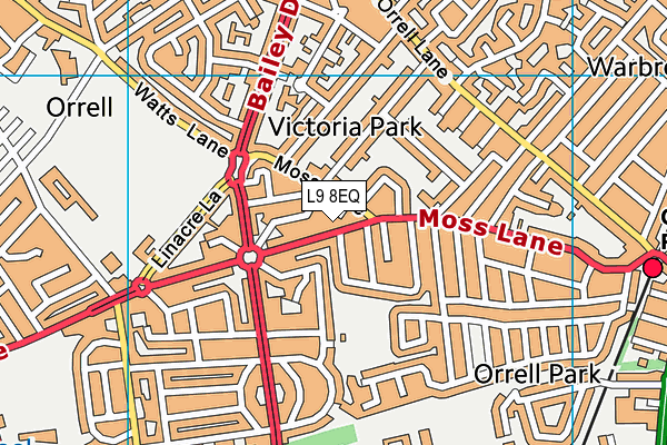 L9 8EQ map - OS VectorMap District (Ordnance Survey) L9 8EQ map - OS VectorMap District (Ordnance Survey)