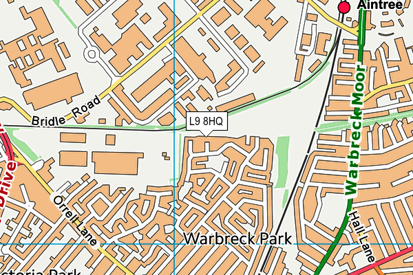 L9 8HQ map - OS VectorMap District (Ordnance Survey) L9 8HQ map - OS VectorMap District (Ordnance Survey)