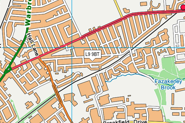L9 9BT map - OS VectorMap District (Ordnance Survey) L9 9BT map - OS VectorMap District (Ordnance Survey)