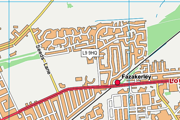 L9 9HQ map - OS VectorMap District (Ordnance Survey) L9 9HQ map - OS VectorMap District (Ordnance Survey)