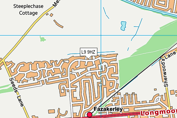 L9 9HZ map - OS VectorMap District (Ordnance Survey) L9 9HZ map - OS VectorMap District (Ordnance Survey)