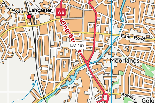 LA1 1BY map - OS VectorMap District (Ordnance Survey) LA1 1BY map - OS VectorMap District (Ordnance Survey)