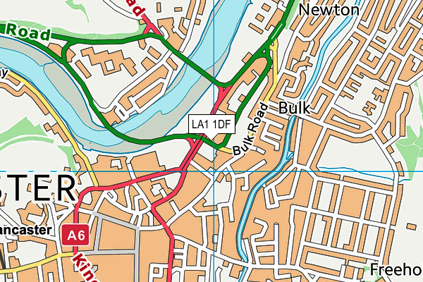 LA1 1DF map - OS VectorMap District (Ordnance Survey) LA1 1DF map - OS VectorMap District (Ordnance Survey)