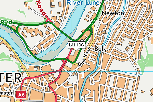 LA1 1DG map - OS VectorMap District (Ordnance Survey) LA1 1DG map - OS VectorMap District (Ordnance Survey)