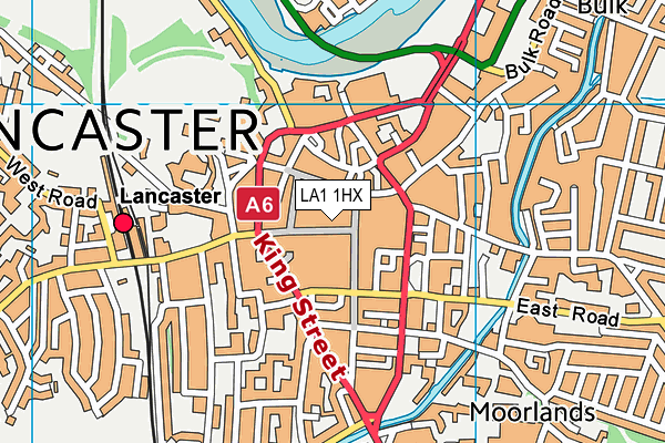 LA1 1HX map - OS VectorMap District (Ordnance Survey) LA1 1HX map - OS VectorMap District (Ordnance Survey)