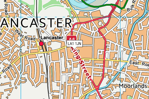 LA1 1JN map - OS VectorMap District (Ordnance Survey) LA1 1JN map - OS VectorMap District (Ordnance Survey)
