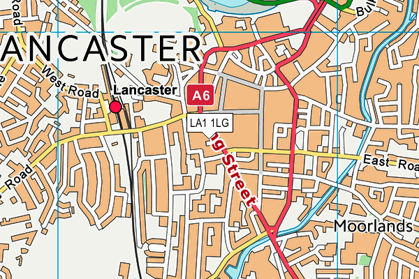 LA1 1LG map - OS VectorMap District (Ordnance Survey) LA1 1LG map - OS VectorMap District (Ordnance Survey)