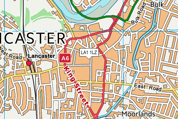 LA1 1LZ map - OS VectorMap District (Ordnance Survey) LA1 1LZ map - OS VectorMap District (Ordnance Survey)