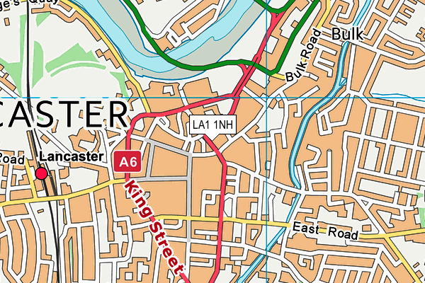 LA1 1NH map - OS VectorMap District (Ordnance Survey)