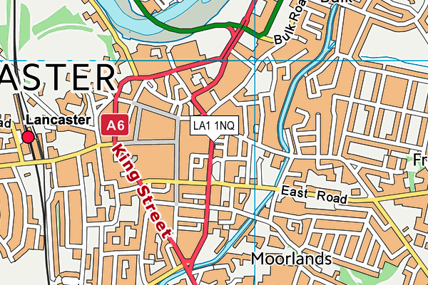 LA1 1NQ map - OS VectorMap District (Ordnance Survey) LA1 1NQ map - OS VectorMap District (Ordnance Survey)