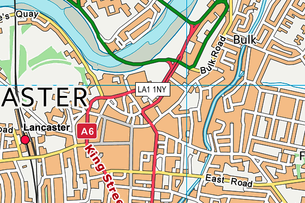 LA1 1NY map - OS VectorMap District (Ordnance Survey)