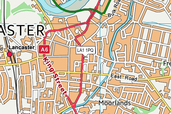 LA1 1PQ map - OS VectorMap District (Ordnance Survey) LA1 1PQ map - OS VectorMap District (Ordnance Survey)