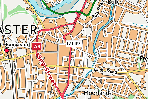 LA1 1PZ map - OS VectorMap District (Ordnance Survey) LA1 1PZ map - OS VectorMap District (Ordnance Survey)