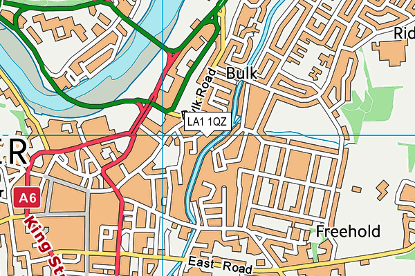 LA1 1QZ map - OS VectorMap District (Ordnance Survey) LA1 1QZ map - OS VectorMap District (Ordnance Survey)
