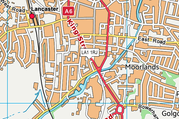 LA1 1RJ map - OS VectorMap District (Ordnance Survey) LA1 1RJ map - OS VectorMap District (Ordnance Survey)