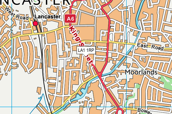 LA1 1RP map - OS VectorMap District (Ordnance Survey) LA1 1RP map - OS VectorMap District (Ordnance Survey)