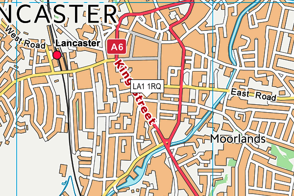 LA1 1RQ map - OS VectorMap District (Ordnance Survey) LA1 1RQ map - OS VectorMap District (Ordnance Survey)