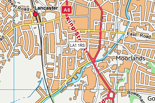 LA1 1RS map - OS VectorMap District (Ordnance Survey) LA1 1RS map - OS VectorMap District (Ordnance Survey)