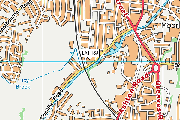 LA1 1SJ map - OS VectorMap District (Ordnance Survey) LA1 1SJ map - OS VectorMap District (Ordnance Survey)
