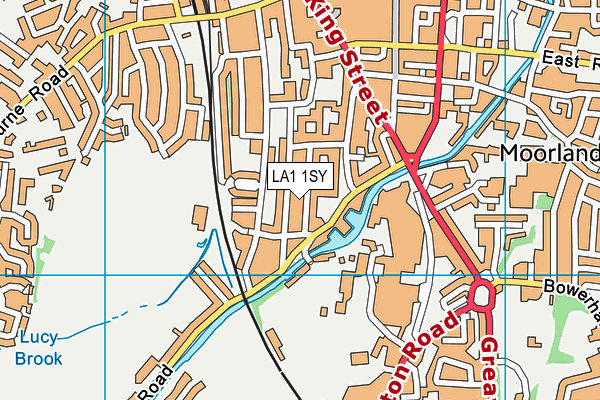 LA1 1SY map - OS VectorMap District (Ordnance Survey) LA1 1SY map - OS VectorMap District (Ordnance Survey)