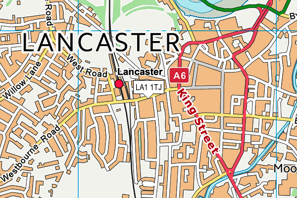 LA1 1TJ map - OS VectorMap District (Ordnance Survey) LA1 1TJ map - OS VectorMap District (Ordnance Survey)
