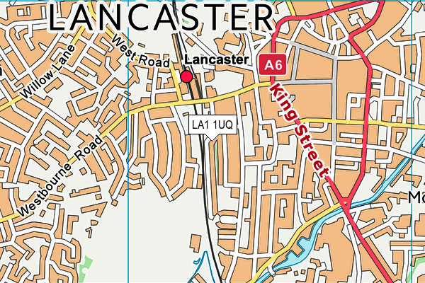 LA1 1UQ map - OS VectorMap District (Ordnance Survey) LA1 1UQ map - OS VectorMap District (Ordnance Survey)