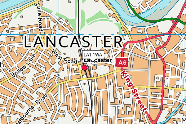 LA1 1WA map - OS VectorMap District (Ordnance Survey) LA1 1WA map - OS VectorMap District (Ordnance Survey)