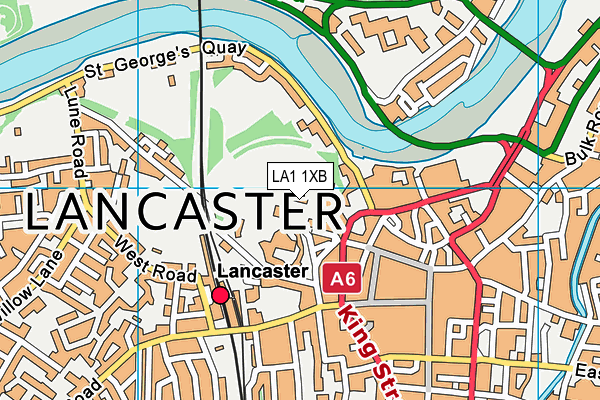 LA1 1XB map - OS VectorMap District (Ordnance Survey) LA1 1XB map - OS VectorMap District (Ordnance Survey)