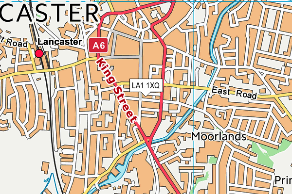 LA1 1XQ map - OS VectorMap District (Ordnance Survey) LA1 1XQ map - OS VectorMap District (Ordnance Survey)