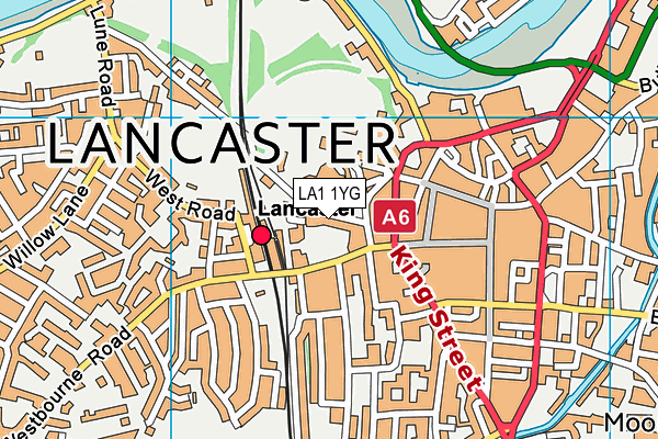 LA1 1YG map - OS VectorMap District (Ordnance Survey) LA1 1YG map - OS VectorMap District (Ordnance Survey)