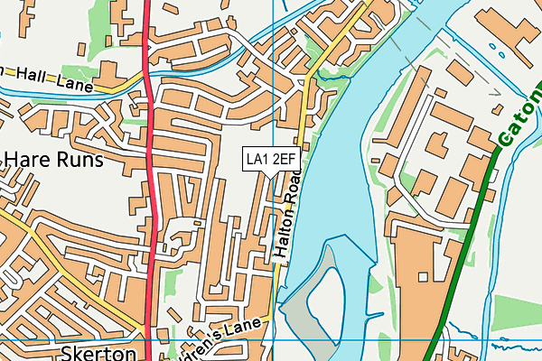 LA1 2EF map - OS VectorMap District (Ordnance Survey) LA1 2EF map - OS VectorMap District (Ordnance Survey)