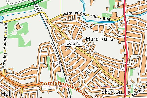 LA1 2PQ map - OS VectorMap District (Ordnance Survey) LA1 2PQ map - OS VectorMap District (Ordnance Survey)