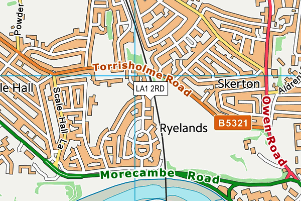 LA1 2RD map - OS VectorMap District (Ordnance Survey) LA1 2RD map - OS VectorMap District (Ordnance Survey)