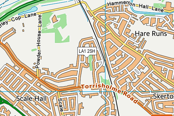 LA1 2SH map - OS VectorMap District (Ordnance Survey)