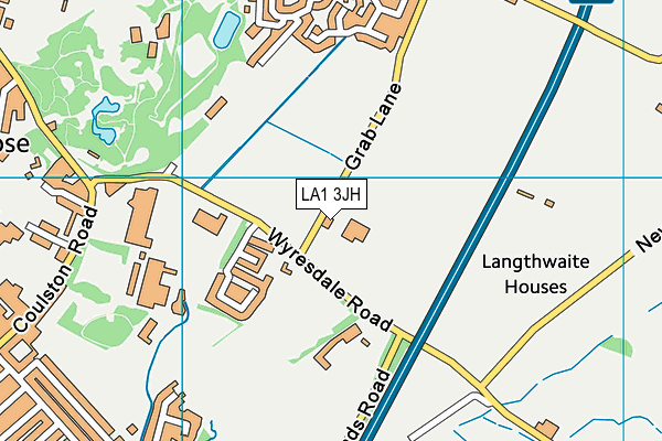 LA1 3JH map - OS VectorMap District (Ordnance Survey) LA1 3JH map - OS VectorMap District (Ordnance Survey)