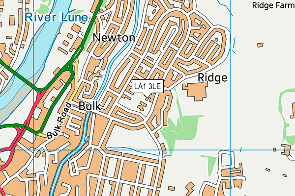 LA1 3LE map - OS VectorMap District (Ordnance Survey) LA1 3LE map - OS VectorMap District (Ordnance Survey)