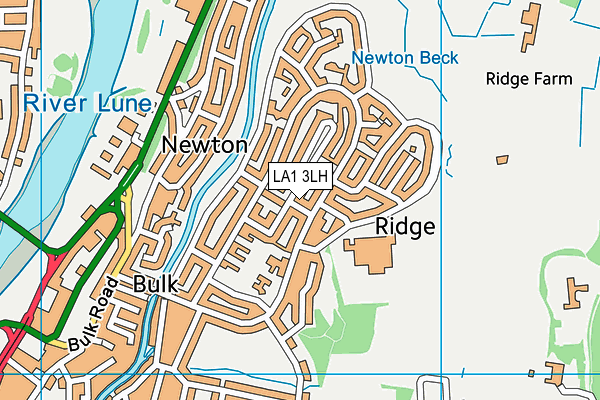 LA1 3LH map - OS VectorMap District (Ordnance Survey) LA1 3LH map - OS VectorMap District (Ordnance Survey)