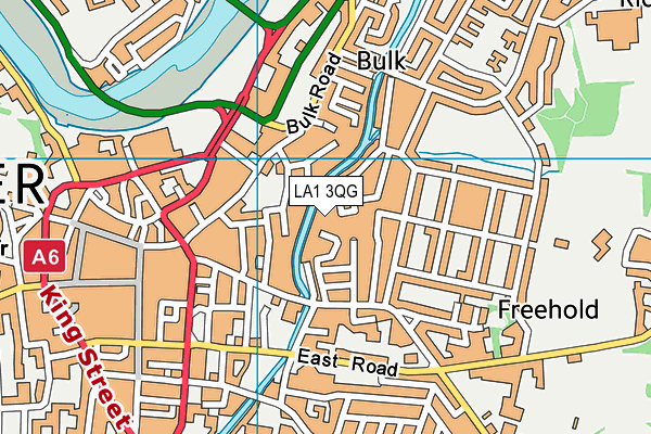 LA1 3QG map - OS VectorMap District (Ordnance Survey) LA1 3QG map - OS VectorMap District (Ordnance Survey)