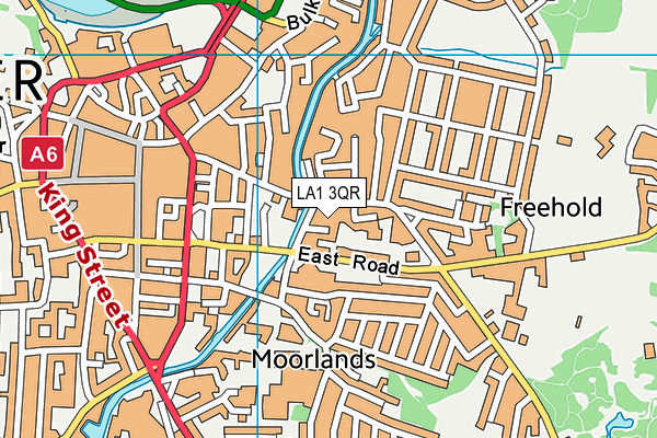 LA1 3QR map - OS VectorMap District (Ordnance Survey) LA1 3QR map - OS VectorMap District (Ordnance Survey)