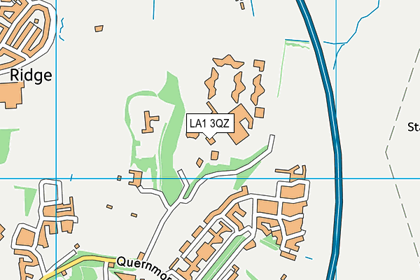 LA1 3QZ map - OS VectorMap District (Ordnance Survey) LA1 3QZ map - OS VectorMap District (Ordnance Survey)