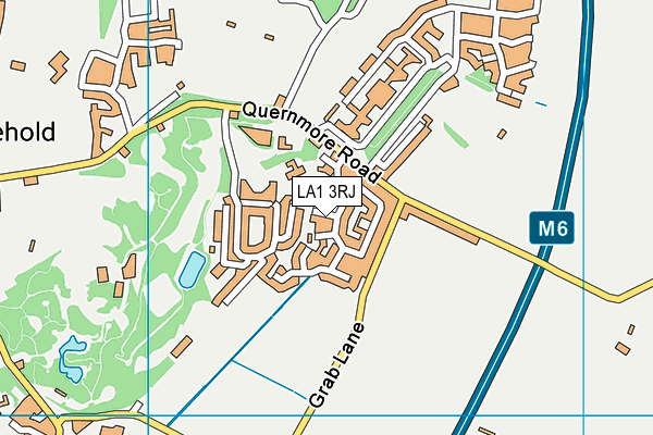 LA1 3RJ map - OS VectorMap District (Ordnance Survey) LA1 3RJ map - OS VectorMap District (Ordnance Survey)